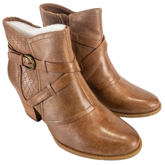 Baretraps Launa Ankle Boots Auburn -7.5 - Picture 4 of 6